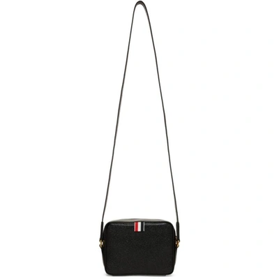 Shop Thom Browne Black Mini Business Bag In 001 Black