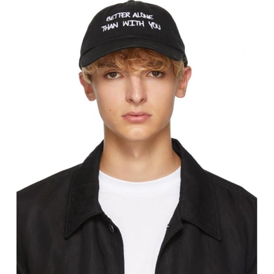 Shop Nasaseasons Black Better Alone Than With You Cap