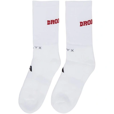 Shop Alyx 1017  9sm White Dropout Socks In 7 White