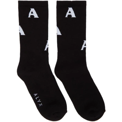Shop Alyx 1017  9sm Black Triple A Socks In 1 Black