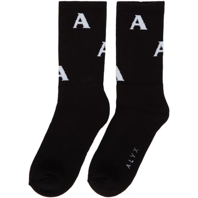 Shop Alyx 1017  9sm Black Triple A Socks In 1 Black