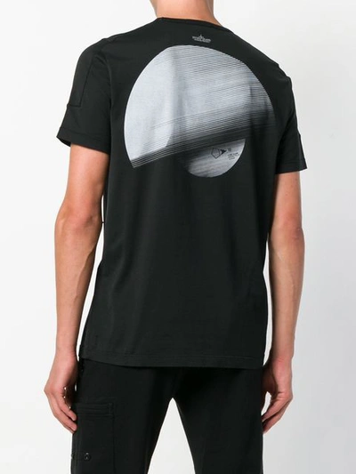 Shop Stone Island Shadow Project Logo Printed T-shirt - Black