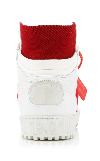 Shop Off-white Off-court Tumbled High-top Sneakers In White
