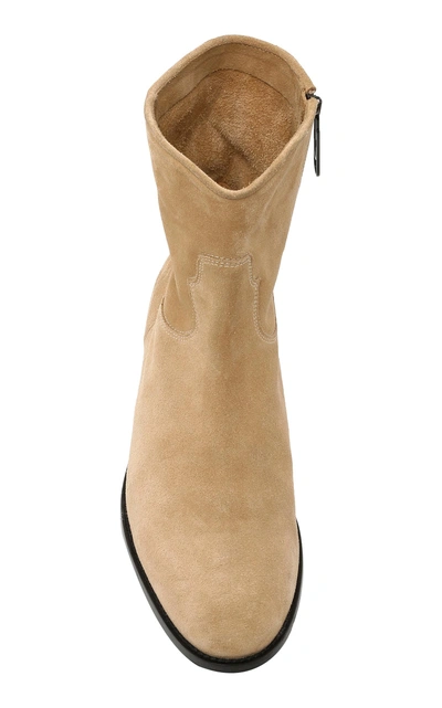 Shop Off-white Suede Chelsea Boots In Neutral