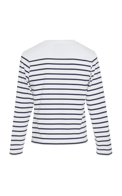 Shop Jw Anderson Breton And Print Long Sleeve Jersey T-shirt In Multi