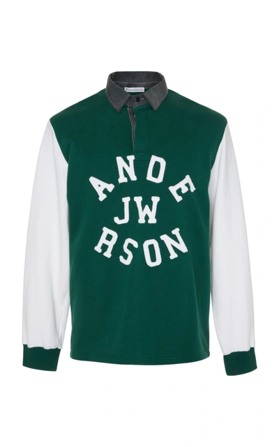Shop Jw Anderson Rugby Polo Shirt In Green