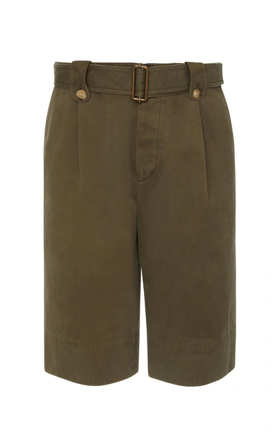 Shop Jw Anderson Belted Shorts In Green