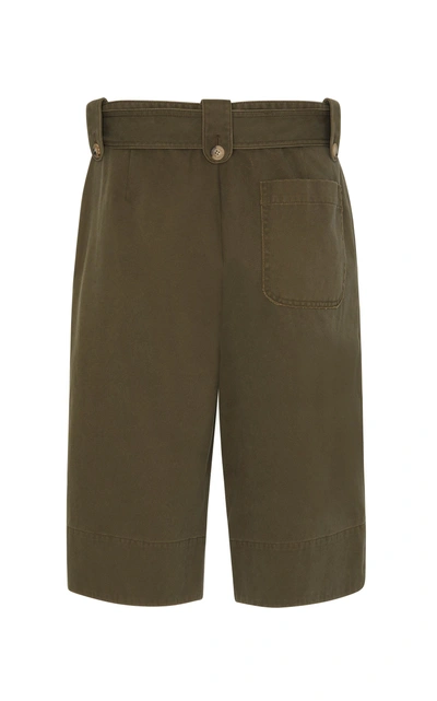 Shop Jw Anderson Belted Shorts In Green