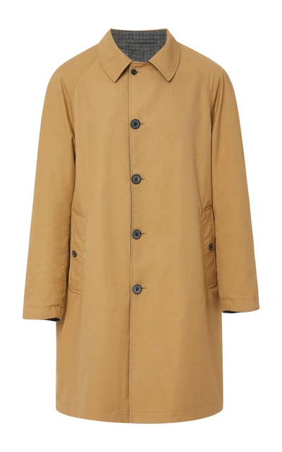 Shop Lanvin Reversible Cotton-blend Trench Coat In Multi