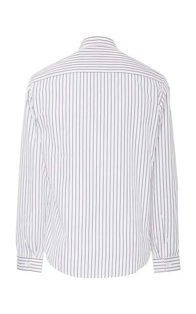 Shop Ami Alexandre Mattiussi Classic Striped Dress Shirt