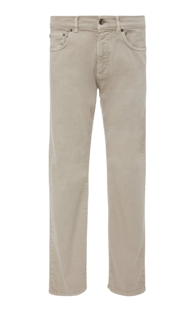 Shop Eidos Cotton Twill Pants In Grey