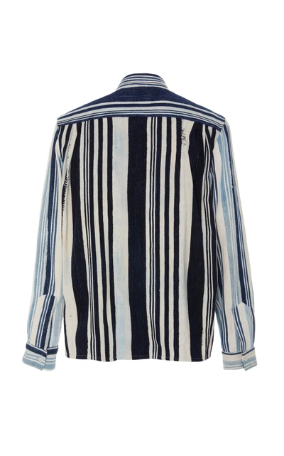 Shop Bode African Country Cloth Shirt In Stripe