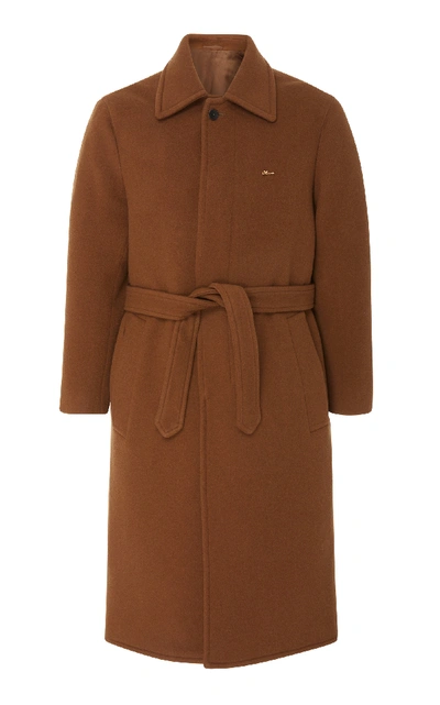 Shop Eidos Oversized Belted Coat In Brown