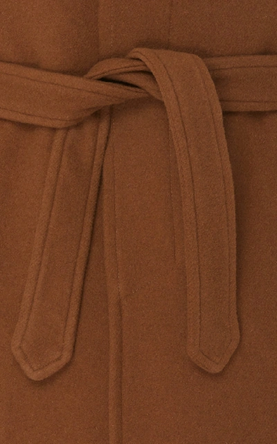 Shop Eidos Oversized Belted Coat In Brown