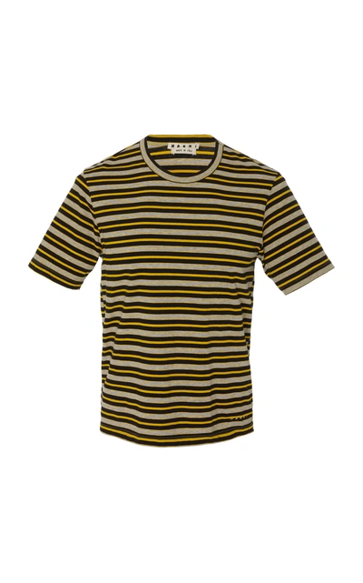 Shop Marni Striped Crewneck T-shirt