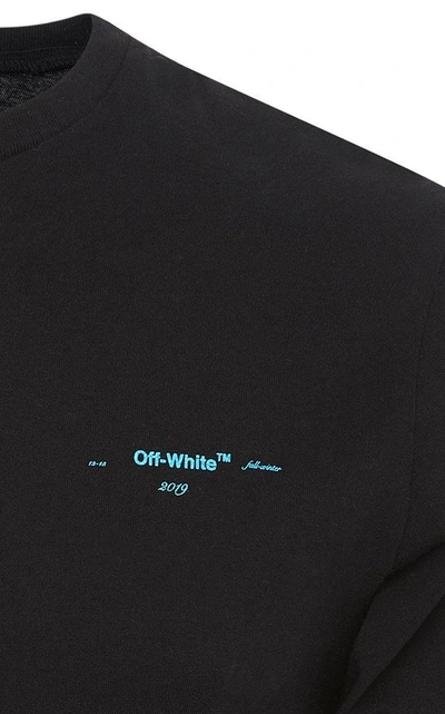 Shop Off-white Gradient Logo Long Sleeve T-shirt In Black