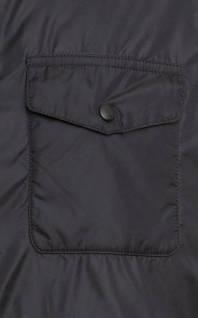 Shop Aspesi Technical Snap Shirt Jacket In Black