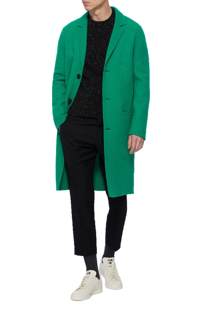 Shop Ami Alexandre Mattiussi Wool-felt Coat In Green