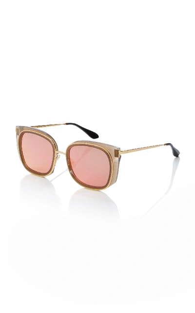 Shop Thierry Lasry Everlast Square-frame Acetate Sunglasses In Gold