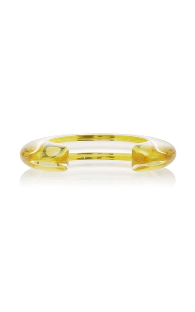 Shop Lizzie Fortunato Limoncello Ridge Cuff In Yellow