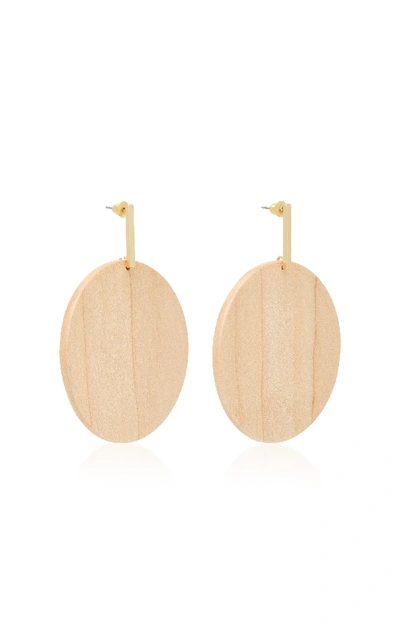 Shop Sophie Monet The Tuscan Moon Maple Wood Earrings In Neutral