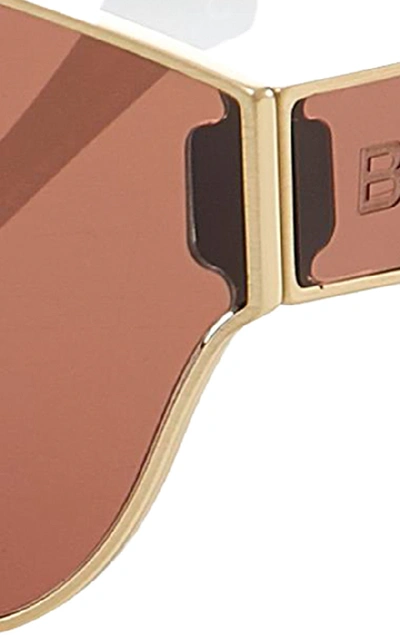 Shop Balenciaga Round-frame Sunglasses In Brown