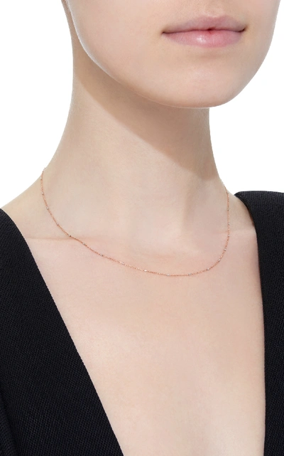 Shop White/space 14k Rose Gold Necklace In Pink