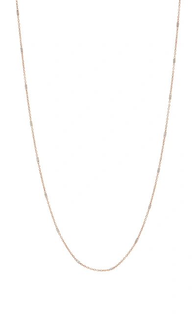 Shop White/space 14k Rose Gold Necklace In Pink