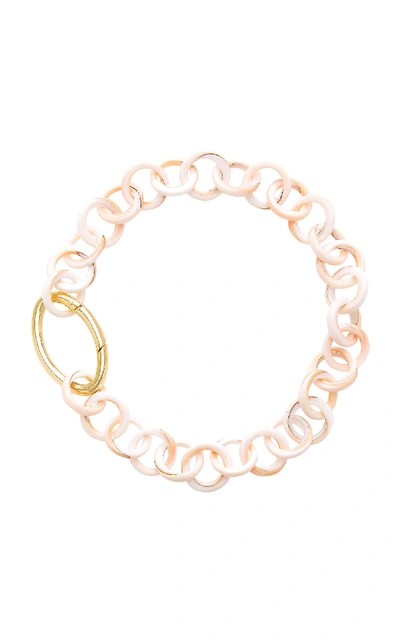 Shop Brinker & Eliza Mermaid Shell Chain Necklace In Gold