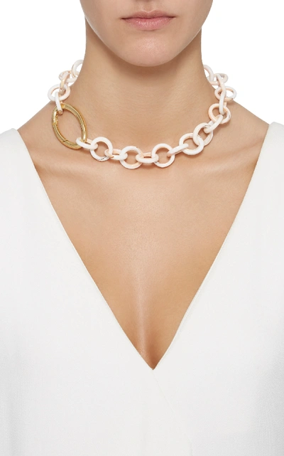 Shop Brinker & Eliza Mermaid Shell Chain Necklace In Gold