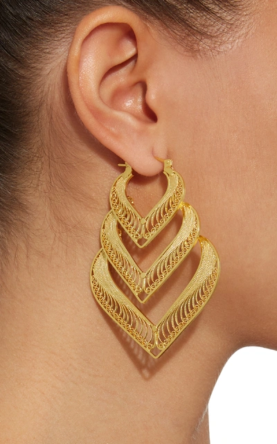 Shop Mallarino Kora Sterling Silver And 24k Gold Vermeil Earrings