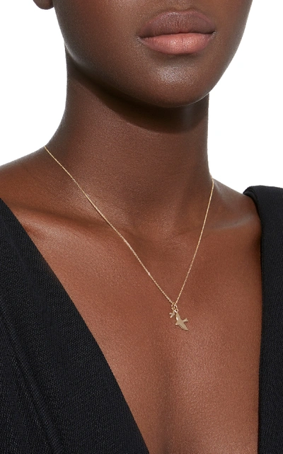 Shop With Love Darling Women's Two Birds 18k Gold Diamond Necklace