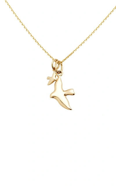 Shop With Love Darling Women's Two Birds 18k Gold Diamond Necklace