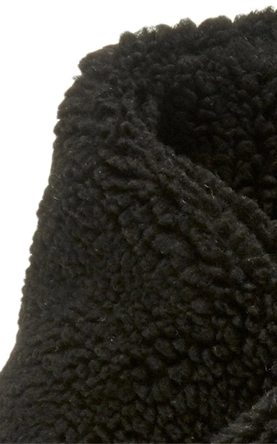 Shop Federica Moretti Wool Scarf In Black