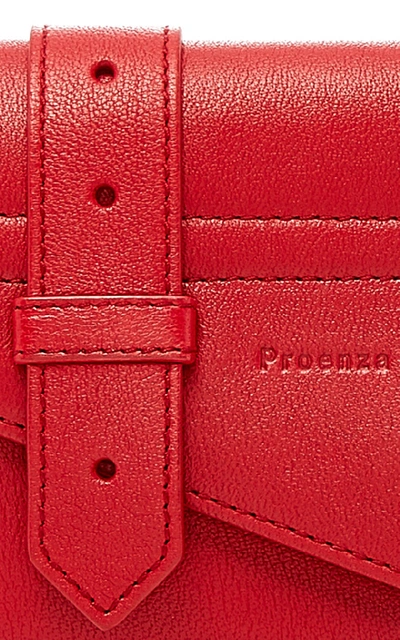 Shop Proenza Schouler Continental Leather Wallet In Burgundy