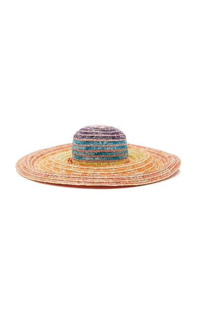 Shop Missoni Multicolored Wide-brimmed Sun Hat