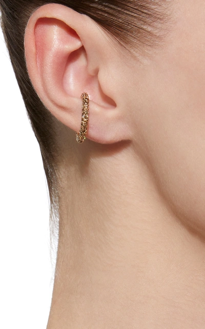 Shop Lynn Ban Jewelry Pavé Orbital 14k Gold Diamond Single Earring