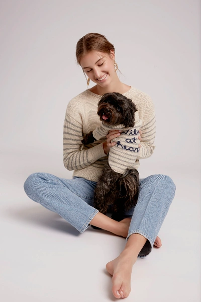 Shop Oeuf Dog Wild At Heart-sweater In Print