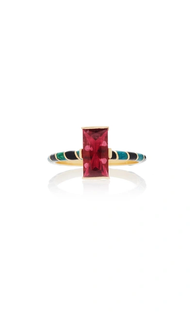Shop Alice Cicolini Memphis Candy Baguette Ring In Pink