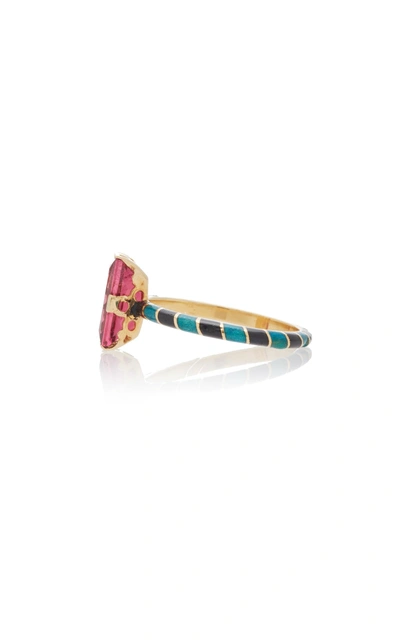 Shop Alice Cicolini Memphis Candy Baguette Ring In Pink