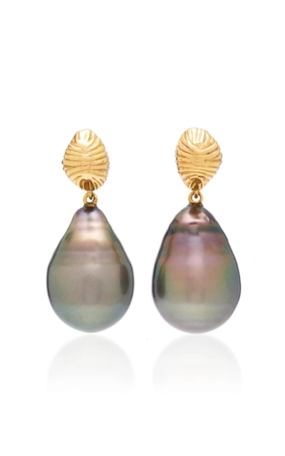 Shop Renna Venus Earrings In Grey