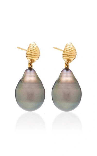 Shop Renna Venus Earrings In Grey