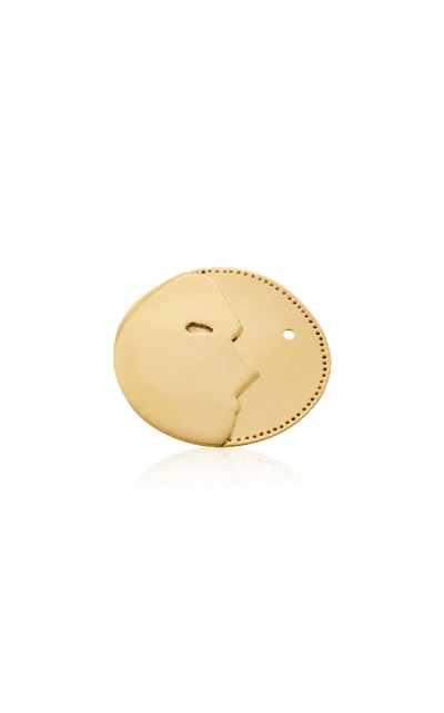 Shop Kalmar Manmoon Gold-plated Brass Ring