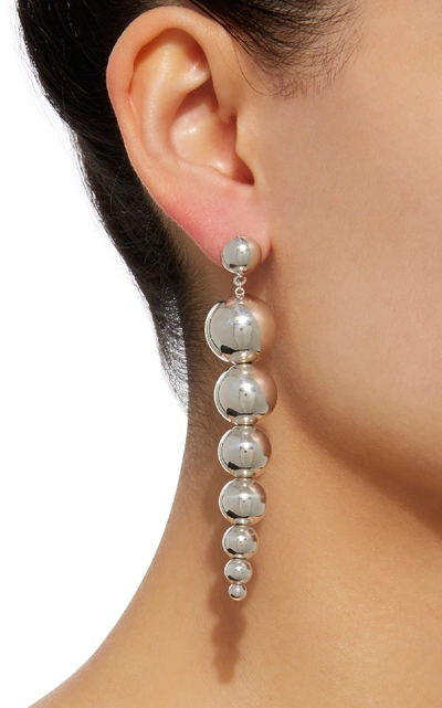 Shop Agmes Ana Earrings In Silver