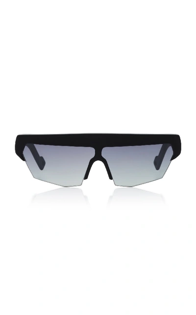 Shop Pawaka Sebelas 11 Acetate Sunglasses In Black