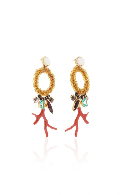 Shop Lizzie Fortunato Ornament Earrings In Red