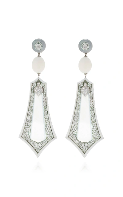 Shop Arunashi One-of-a-kind Imperial White Jade Earrings