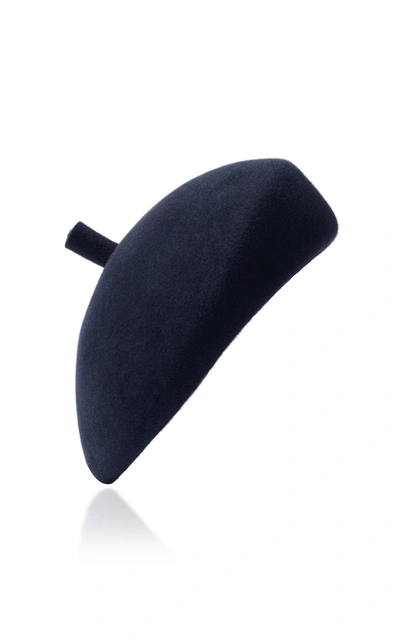 Shop Lola Hats Frenchy Beret In Navy