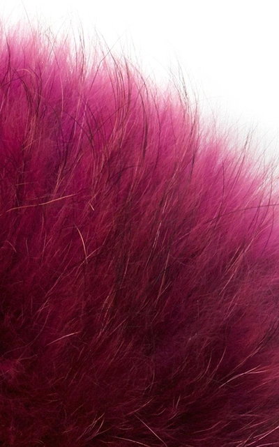 Shop Yestadt Millinery Le Fluff Fox Fur Beanie In Pink