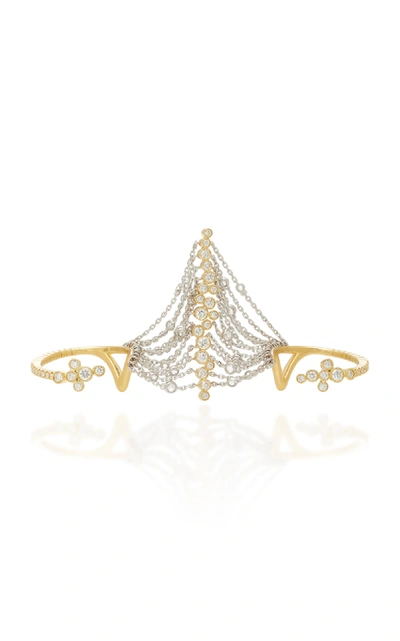 Shop Mike Joseph Amante Double Band Ring In Gold